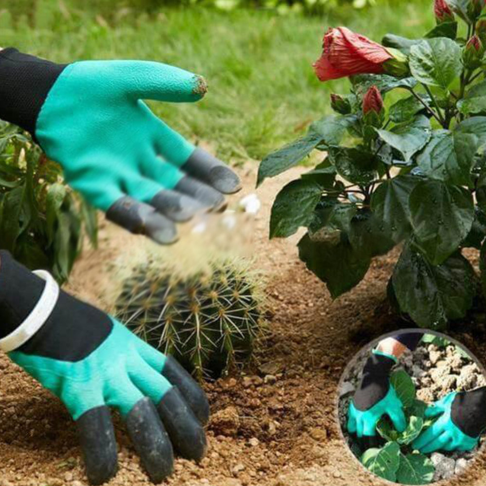 Gardening Gloves with Finger Tip Claws