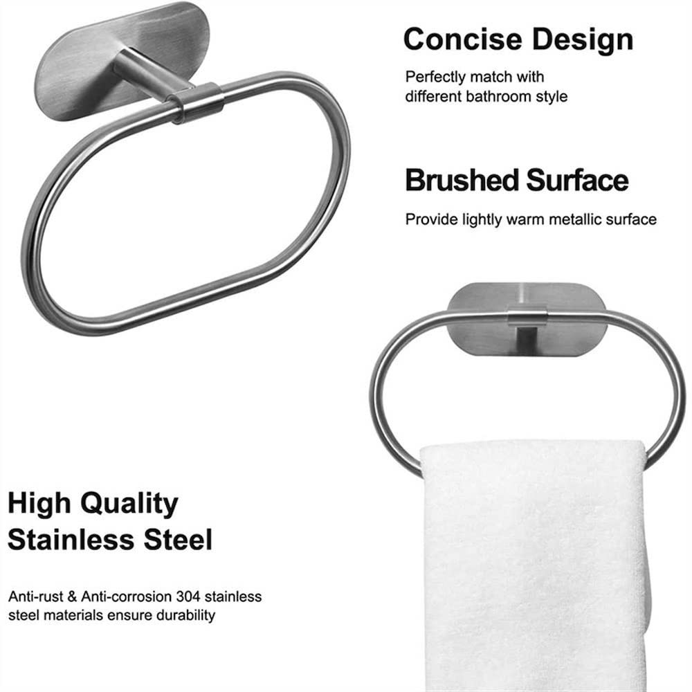 Self-Adhesive Wall Mounted Towel Rack