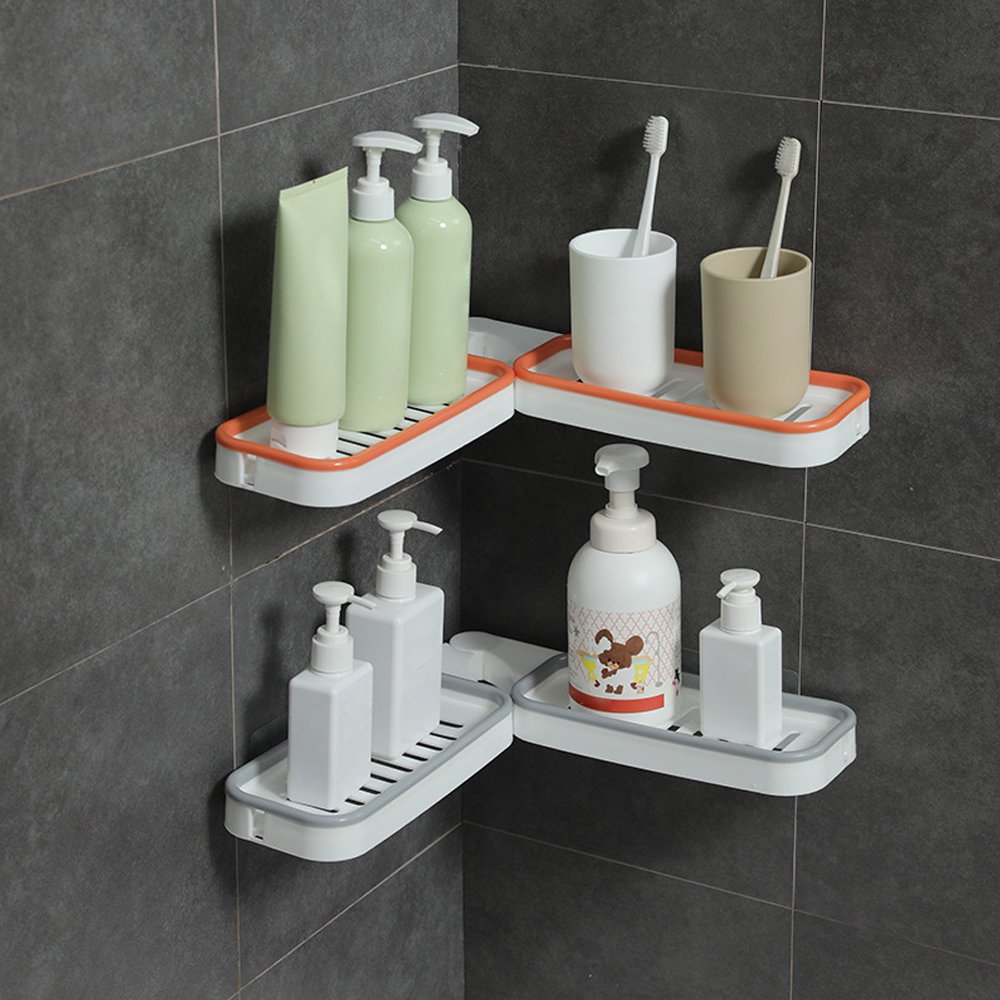Rotating Shelf Double Row Draining Soap Box